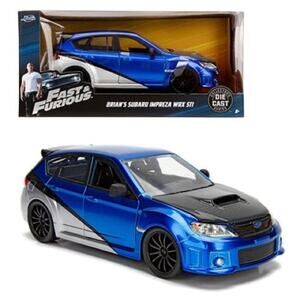 NIB! Jada Toys 1:24 Fast & Furious Brian's Subaru Impreza WRX STI, Blue